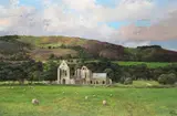 Valle Crucis Abbey Signed and dated 1991 Oil on canvas 60.5 x 91cm ++Good condition by Clive Madgwick, 1991, Oil on canvas, sold Dec 2016