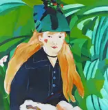 Homage to Manet by Philip Sutton, Oil on canvas, sold Dec 2016