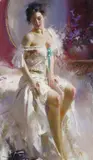 Ethereal Beauty Signed Oil by Giuseppe Dangelico Pino, 2008, Oil on canvas, sold Dec 2016