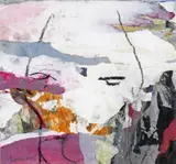 Haunted landscape by Douglas Thomson, mixed media, offered Dec 2016