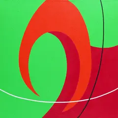 Scimitar Signed, titled and dated 2002 verso Acrylic on canvas, unframed 60 x 60cm by Tiffany Groves, 2002, Acrylic on canvas, unframed, offered Dec 2016