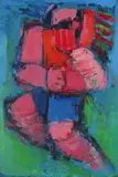 Girl playing Signed Oil on canvas 76 x 51cm Provenance: Hamilton Galleries, 1962, No by Klaus Friederberger, Oil on canvas, sold Dec 2016