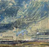Above Malham Cove, 1970 Signed, titled and dated c.1964 on backing board verso and with artist's address label Oil on newspaper 28 x 30cm by Peter Coker, c.1964, Oil on newspaper, offered Dec 2016