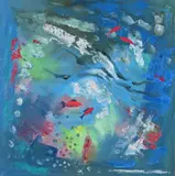 Water Dance Oil on canvas 45.5 x 45.5cm Provenance: David Messum, London, Autumn Exhibition, 1997, No by Philip Hicks, Oil on canvas, offered Dec 2016