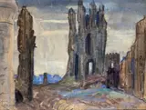 Ypres by Ernest Procter, watercolour, sold Dec 2016