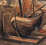San Rochelle, 1931 Watercolour 47 x 47cm Provenance: The Lucy Carrington Wertheim Collection ++Good condition by Phelan Gibb, Watercolour, sold Dec 2016