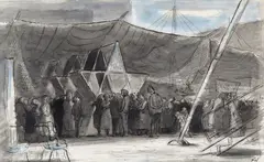 Festival of Britain Signed with initials Pen by Edward Ardizzone, Pen, ink and watercolour over pencil, sold Dec 2016