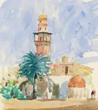 Untitled by John Miller, Watercolour over pencil, offered Dec 2016