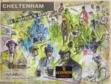 Observations at Cheltenham on St by Terence J. Gilbert, Watercolour, ink and collage on newspaper, offered Dec 2016