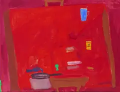 Red Relish Signed Gouache Approx by Ben Hartley, Gouache, sold Dec 2016