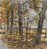 Studley Royal Signed by Norman Stevens, Aquatint, offered Dec 2016