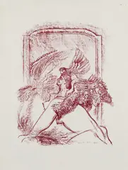 Sphinx Signed and numbered 35/50 Lithograph by Max Ernst, Lithograph, published by Louis Broder, Paris, sold Dec 2016