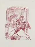 Sphinx Signed and numbered 35/50 Lithograph by Max Ernst, Lithograph, published by Louis Broder, Paris, sold Dec 2016