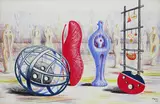 Sculptural objects, 1949 Signed and dated in the print Lithograph, published by School Prints Ltd by Henry Moore O.M., print, sold Dec 2016