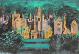 Harlaxton Manor Signed and inscribed AP Lithograph, Levinson 275, from 1977 46 x 68cm by John Piper, Lithograph, Levinson, sold Dec 2016