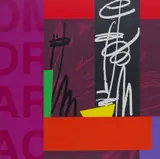 Brie on the knee Signed, titled and numbered 5/75 Screenprint, unframed 58 x 55cm (sheet size) ++One or two minor blemishes to margins, good condition by Bruce McLean, Screenprint, unframed, sold Dec 2016