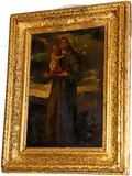 Saint Anthony of Padua by Italian School, oil on panel, sold Feb 2013