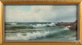 coastal scene by George Howell Gay, watercolor, sold Apr 2020