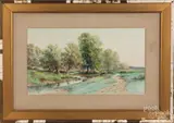 landscape by Philip Chillman, watercolor, sold Mar 2020