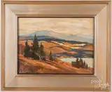 Rolling Hills by Lee Everett, oil on board, sold Mar 2020