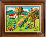 Black Americana scene by Beatrice May Smith, oil on canvas, sold Mar 2020