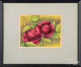 Roses #2 by Luigi Rist, woodcut, sold Jan 2020