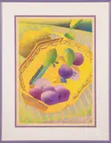 Fruit Dish by Luigi Rist, woodcut, sold Jan 2020