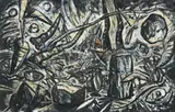 Landscape No 4 by Peter Booth, pastel and crayon on paper, offered Apr 2010
