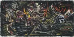 Drawing (Fragmented Landscape) by Peter Booth, 1984, pastel on paper, sold Apr 2010