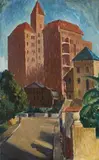 Elizabeth Bay, Sydney by Roland Wakelin, oil on board, offered Apr 2010