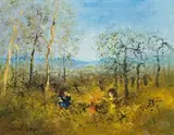 Tending The Garden In The Wilderness by David Boyd, 1971, oil on canvas, sold Apr 2010