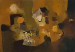 Forms Within A Landscape Ii by Franz Kempf, 1965, oil on canvas, sold Apr 2010