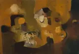 Forms Within A Landscape Ii by Franz Kempf, 1965, oil on canvas, sold Apr 2010