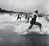 Surf Race Start, Manly by Max Dupain, 1941, silver gelatin photograph, offered Apr 2010