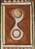 Dawyan Dawyan by Mick Jawalji Jangala, 2005, natural earth pigments and synthetic binder on composition board, sold Jul 2010
