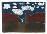 Marouta Yoorlgoorn Spring by Tiger Moore, natural earth pigments and synthetic binder on composition board, sold Oct 2010