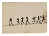 Returning From The Chase by Tommy McRae, c.1890, ink on paper, offered Mar 2010