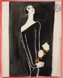 Mademoiselle Damia by Charles Carl Gesmar, Gouache, sold Nov 2023