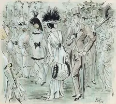 My Fair lady by Cecil Beaton, vers 1950, Encre et aquarelle, sold Nov 2023