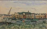 Concarneau, la ville close by Robert Louis Antral, Aquarelle, sold Nov 2015