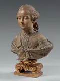 dit Fernand CIAN Buste de jeune officier au catogan by Fernand Cian, Terre cuite patinée, sold Oct 2015