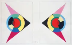 Sans titre by István Beöthy, 1946, Gouache sur papier, sold Dec 2014
