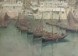 Retour de la pêche, Polperro by Edward Frederick Ertz, Aquarelle, sold Aug 2023