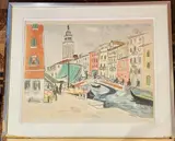 Venise by Yves Brayer, Lithographie signée et numérotée, sold Jul 2023
