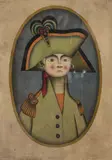 Homme au tricorne by Michel Chemiakine, Encre et aquarelle, sold Oct 2021