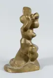 Les falaises d Illes by Henri Delcambre, 1965, Epreuve en bronze dorée, sold Oct 2021