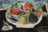 Le compotier by Max Papart, 1952, Gouache, sold Oct 2021