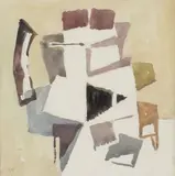 Composition by Geer van Velde, 1960, Aquarelle, sold Oct 2021