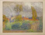 L'arc en ciel à Limoges by Léon Jouhaud, Pastel sur papier, sold Oct 2021