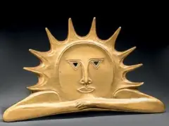 Soleil levant by Anton Prinner, Bronze doré, sold Mar 2015